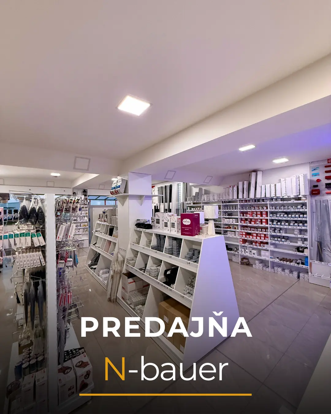 Elektro materiál Vranov nad Topľou – predajná plocha