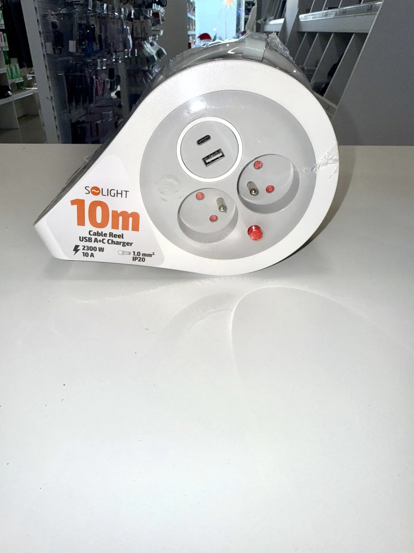 Solight mini bubnová predlžovačka 10m