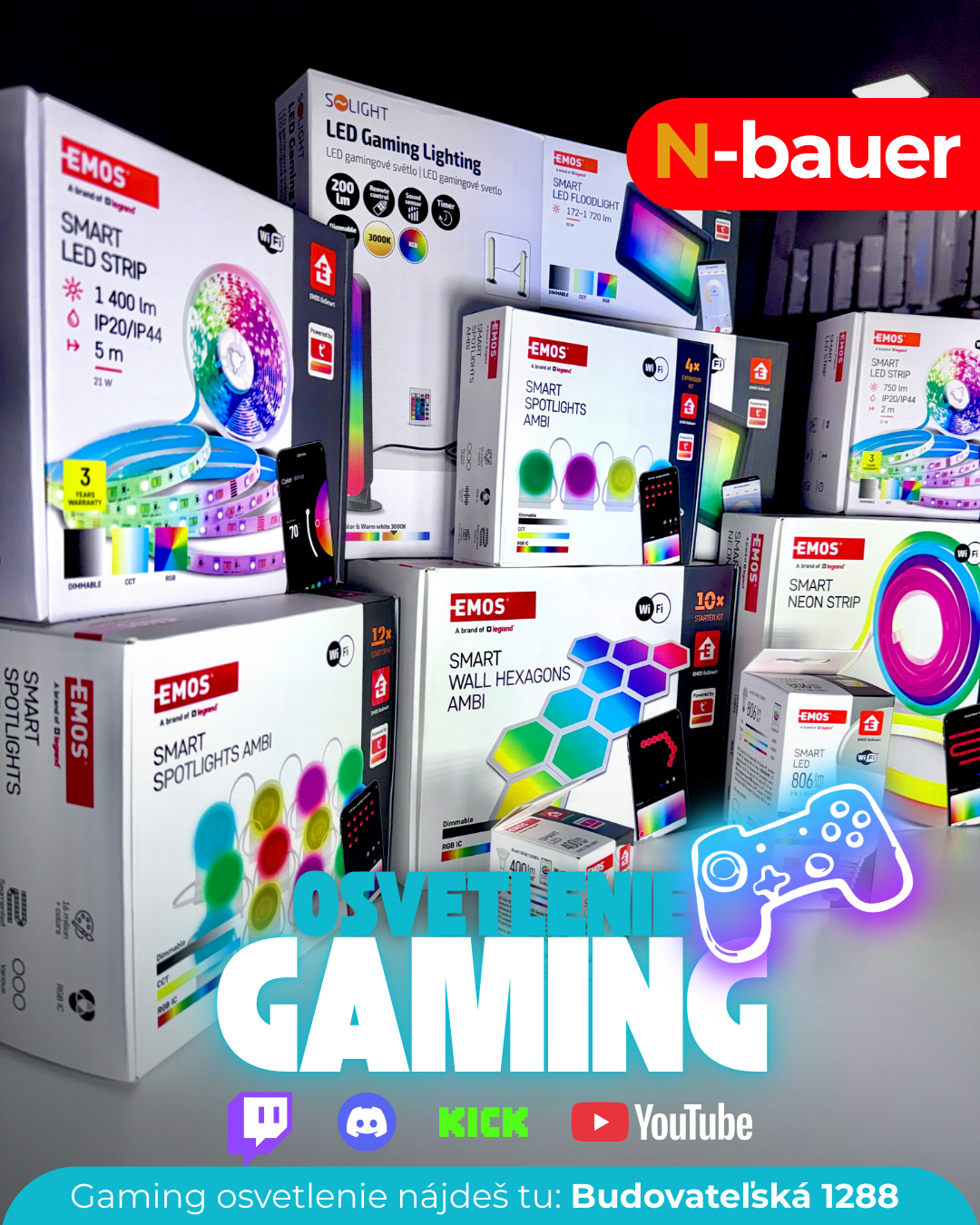 Gaming RGB osvetlenie