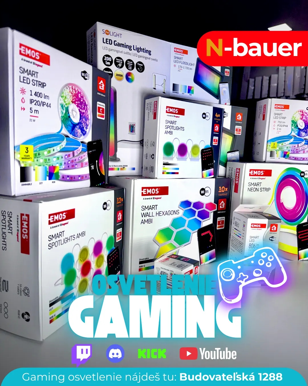 Gaming RGB osvetlenie