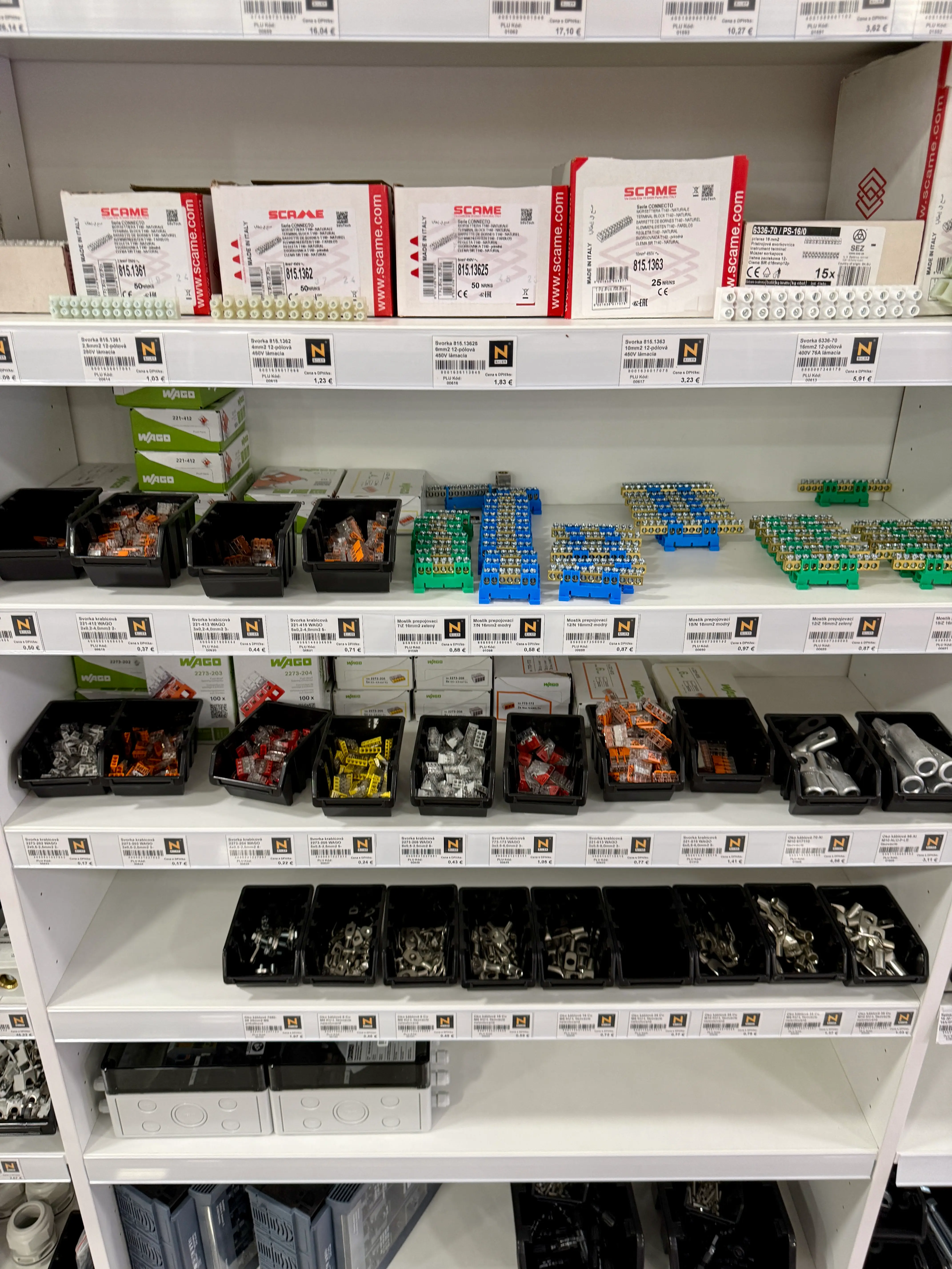 Sortiment rozvodníc